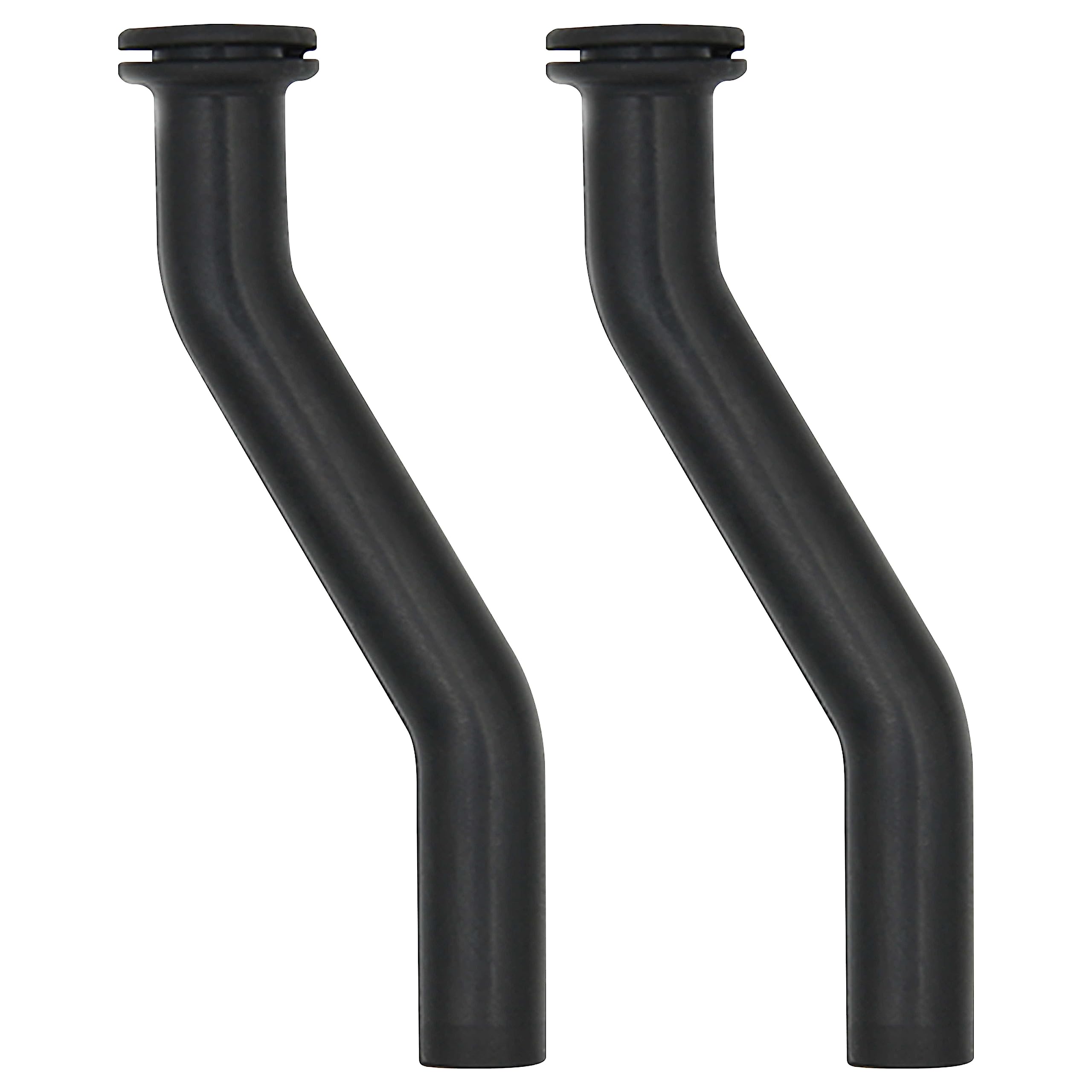 Photo 1 of (2-pack) Calvana 596163 Rubber Vacuum Hose, 3" Tractor Vacuum Pump Hoses, Compatible with Briggs & Stratton, John Deere Lawnmower Engine Parts, 797408, 593998, Black