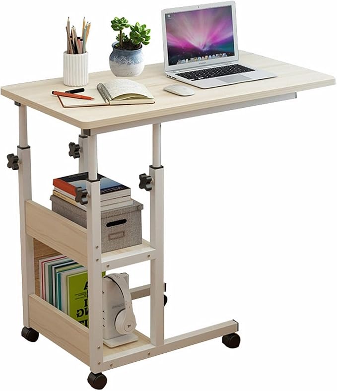 Thicken Desktop Laptop Overbed Table Adjustable Height, Sofa Side Table