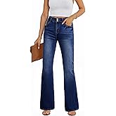 EVALESS Womens Flare Bell Bottom Jeans High Waisted Wide Leg Bootcut Jeans Stretchy Denim Pants