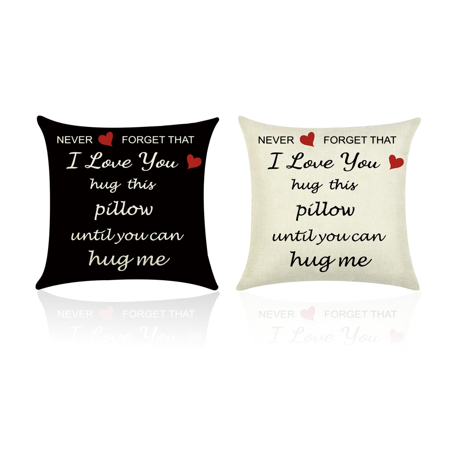 XMNIVATE 2 Pillowcases, Boyfriend Pillowcase, Girlfriend Pillow, Valentine's Day Cushion, Boyfriend Pillow, Valentine’s Day Gift for Men, Romantic Gift for Girlfriend