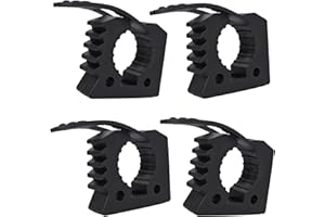 Kiaruert Quick-Release Rubber Clamp,Rubber Mount Clamps from 1-1/7'' to 1-3/7" in Diameter Tools,Used by vehicle on Off-road 
