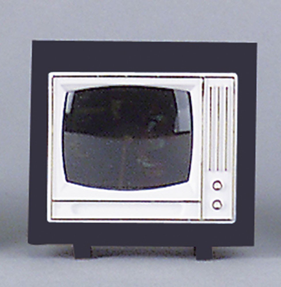 Dolls House Light Up Television Electric TV 1:12 Scale Accessory