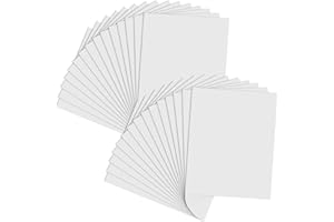 QTLCOHD 30 Pack Foam Boards 8x10 Inch Foam Core Backing Board White 1/5" Thickness Mat Board Polystyrene Poster Board Signboard Perfect for Presentations School Office & Art Projects