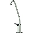 Watts Premier WP116102 Standard Non-Air Gap Auxiliary Faucet with 1/4" Supply Tubing Connection for RO Reverse Osmosis Water Filtration Systems, Touch N'Flow Spring Loaded Handle, Nickel