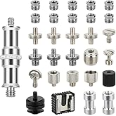CAMVATE 30PCS Camera Screw Mount Set 1/4 to 1/4,3/8,5/8 Camera Mount Adapter