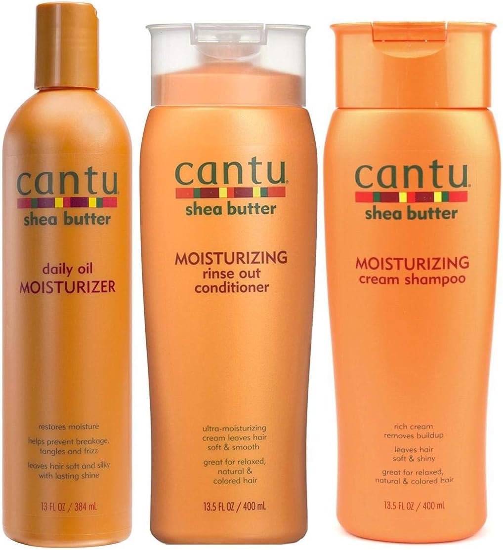 Cantu Moisturizing Cream Shampoo & Moisturizing Rinse Out Conditioner