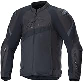 Alpinestars T-GP Plus V4 Airflow Jacket, Lightweight Mesh Construction, CE-Certified, Sport Fit, DFS Shoulder Protection, Hot Weather Riding Gear, M, Black/Black