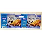 Millville Fruit &amp; Grain Soft Baked Bar Blueberry Naturally Flavored 10.4oz 296g (Two Boxes)
