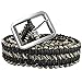 Stylrtop Tactical Waist Belt Survival Woven Belt For Camping, Hunting, Hiking, and Other Outdoor Activities(Can be Unraveled into a 28 Meters Parachute Cord,Pulling Force:550lbs (BLACK CAMOUFLAGE)