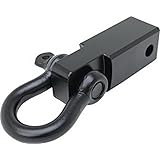 Smittybilt 29312B Receiver Hitch D-Ring with 3/4-Inch Shackle for 2-Inch Receivers