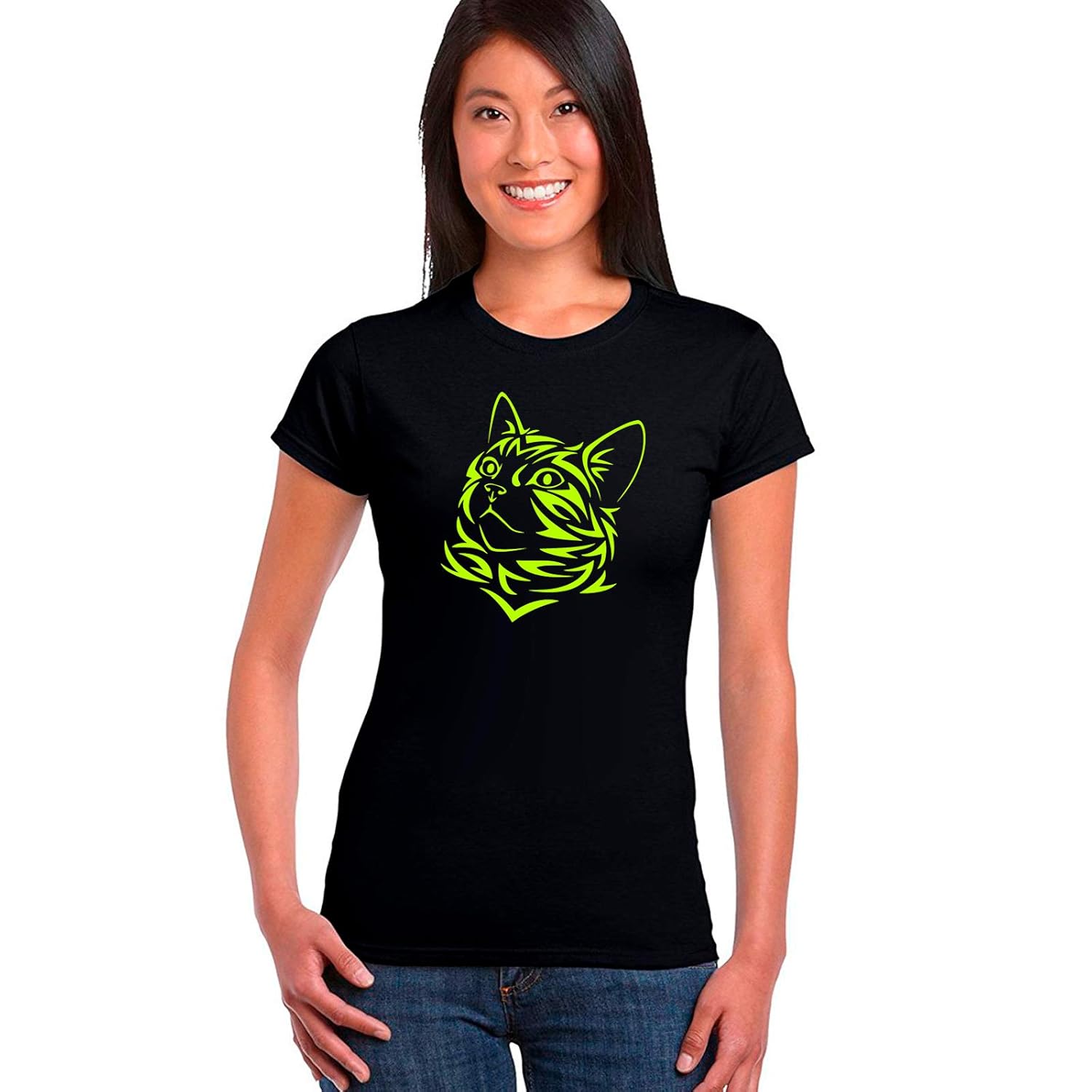 Buy Wild Thunder T Shirt for Women Cat, Catty, Cute, Beauty Printed T