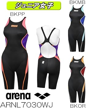 Amazon アリーナ 競泳水着 ジュニア女子 Fina承認 ジュニアハーフスパッツ クロスバック X Python2 Arnl7030wj R140 Bkmb Arena アリーナ ガールズスクール 競泳水着