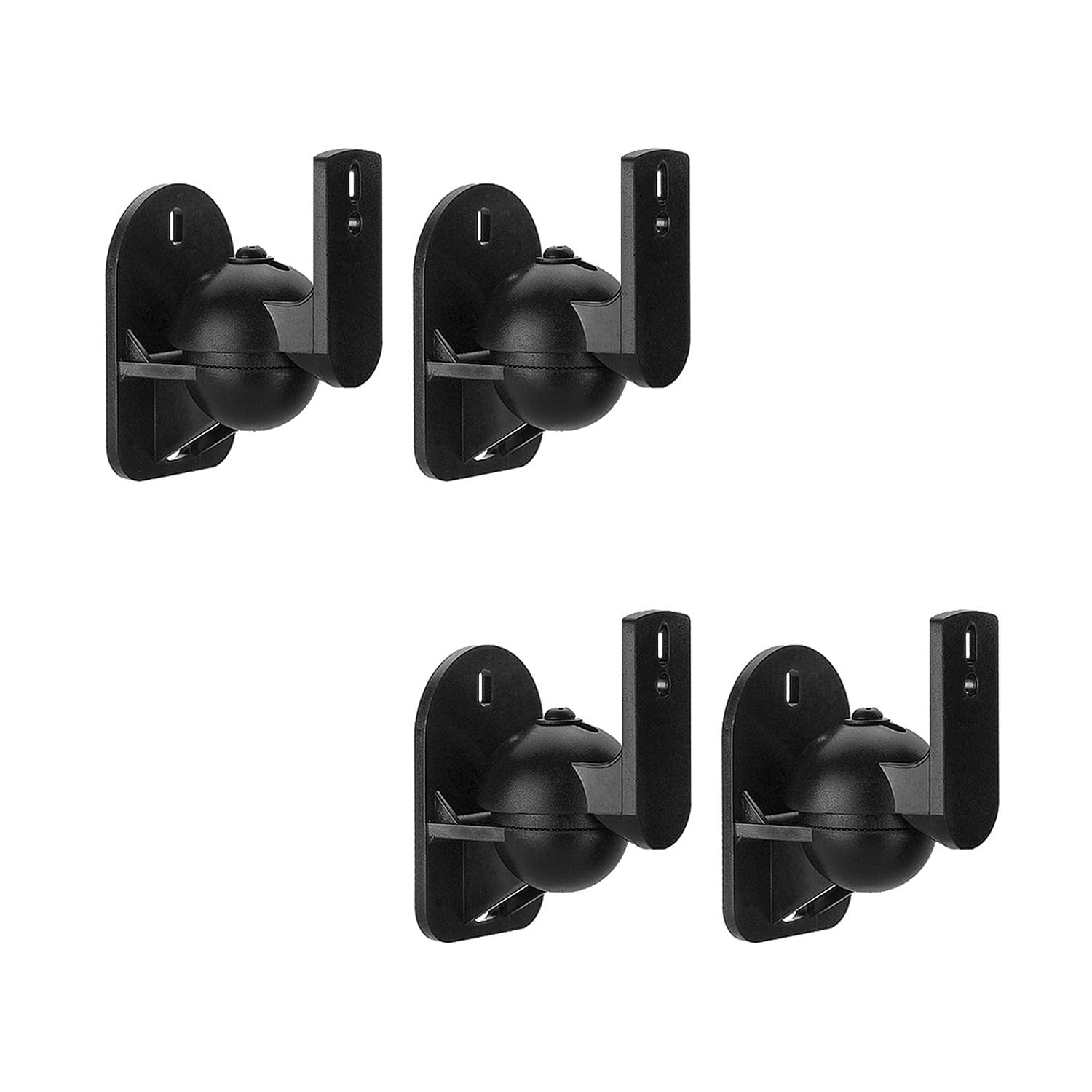 Maclean MC-526 2X Speaker Wall Mount Bracket up to 3,5 KG, Tilt Rotation Swivel HiFi Satellite