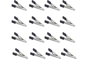 TTBellok 40 Pcs Bird Cage Safety Clips, Iron, Black, 1.89x0.7 Inch, Suitable for Parrots, Hamsters, Guinea Pigs, Rabbits, Lightweight, Anti-Escape