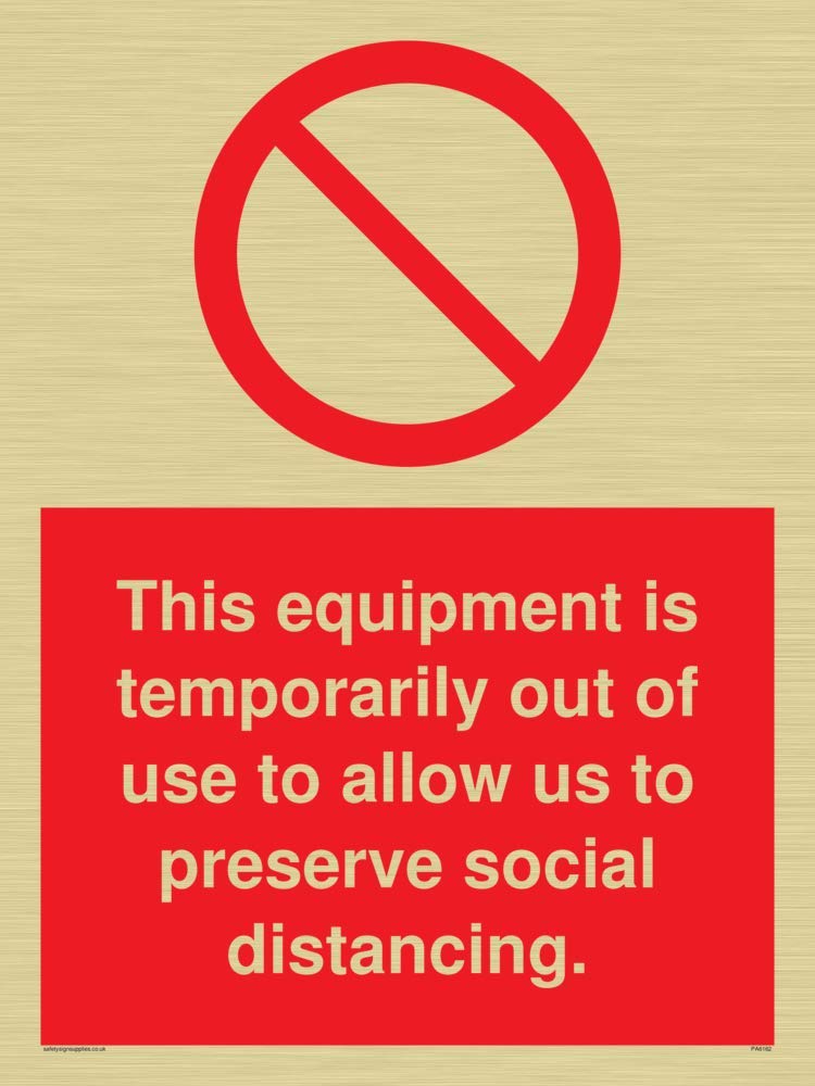 This equipment is temporarily out of use to allow us to preserve social distancing.