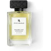 Swiss Arabian Bergamot and Cedarwood - Arabian Perfume for Men - Long-Lasting Cologne for Men - Eau de Parfum - Citrus, Woody Fragrances - 3.4 oz