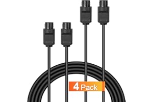 NOVEMS N64 Controller Extension Cable, N64 Extension Cord Compatible with Nintendo 64 N64 Controller Gamepad - 6Ft / 4Pack