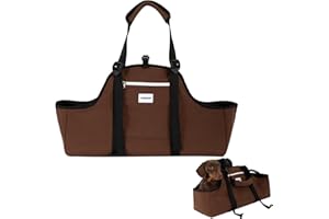 Duuclume Portable Dog Purse Carrier,Nylon Lightweight Water-Resistant Dachshund Pet Carrier Tote Bag,Long-Bodied Dog Sling Ba