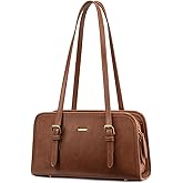 LOVEVOOK Swing Zip Shoulder Bag, Small Purses for Women Trendy Handbags, Mini Vintage Hobo Clutch with Cherry Pendant