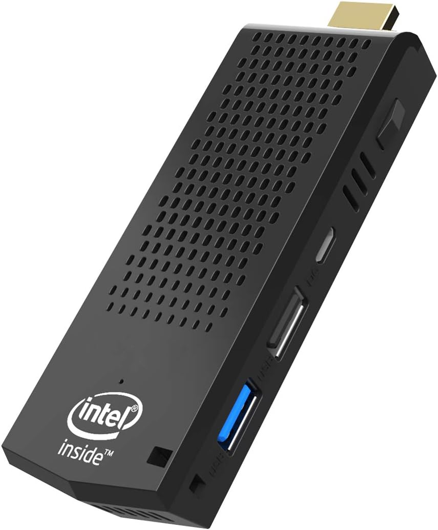 Mini PC Stick 8GB RAM 120GB ROM Windows 10 Pro Intel Atom Z8350 Stick Computer Support Automatically on after Power Failure