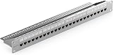 deleyCON 24-Port CAT7 Patch Panel 1U 19" Rack Mount 24x Keystone RJ45 LAN 10G view 4