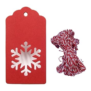 Mnomini 50 Decorazioni Natalizie Da Appendere Biglietti Di