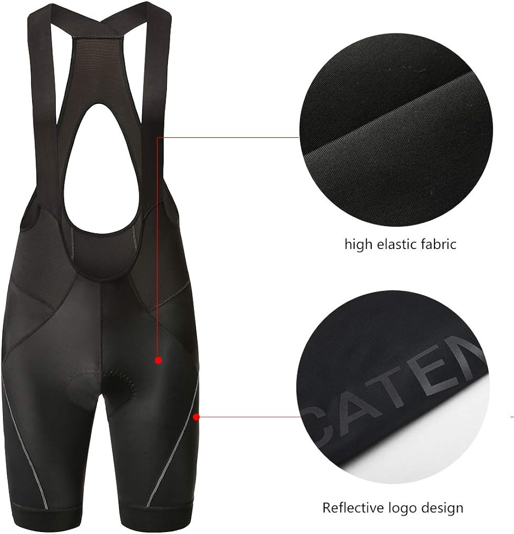 CATENA Men's Cycling Bib Shorts 3D Padded Bike Short Breathable Bicycle Tights: Clothing