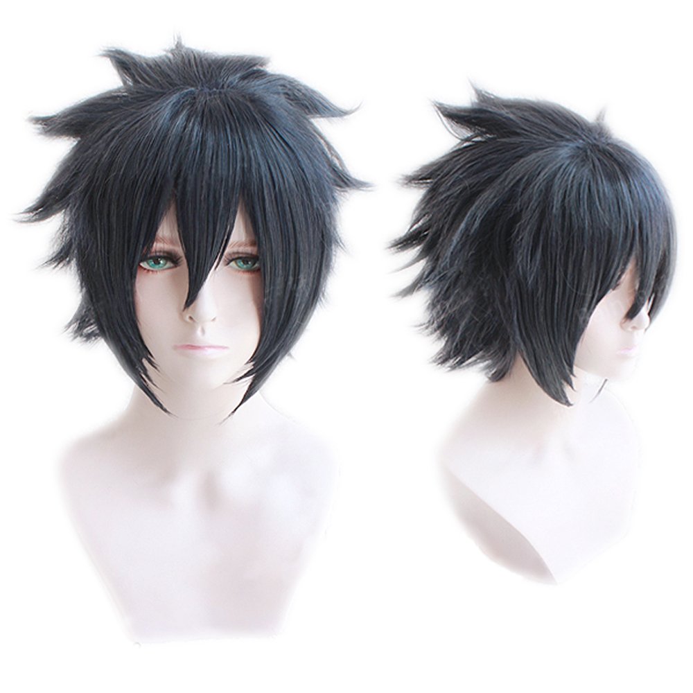 Amazon Com Magic Acgn Short Party For Men Layered Noctis Anime Cosplay Christmas Halloween Wig Beauty
