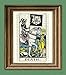 Death Major Arcana Tarot Card deck print over an upcycled vintage dictionary page book art