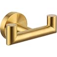 Brushed Gold Toilet Paper Holder - SUS304 Stainless Steel, Wall Mount, Simple Angle Design - View #11