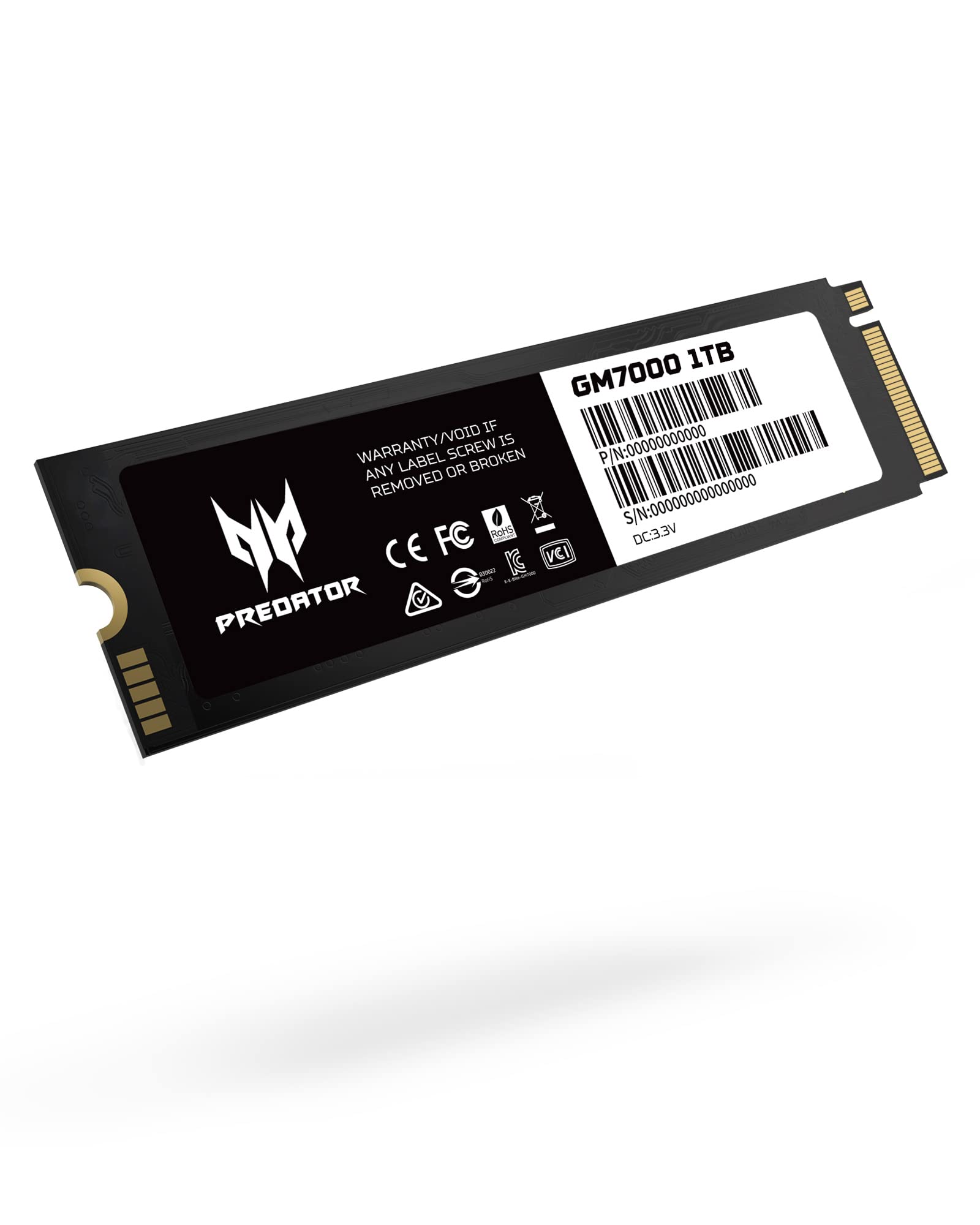 acer Predator GM7000 1TB NVMe Gen4 Gaming SSD, M.2