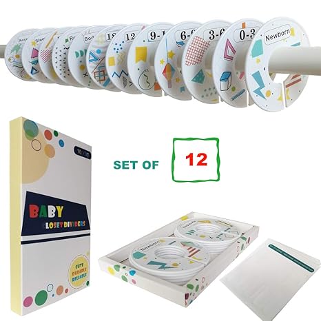Buy Baby Closet Dividers For Baby Clothes 12 Pcs Baby Clothes
