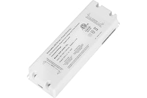 VANESA 50W Dimmable LED Driver 24V, 120V AC to 24V DC Dimmable Transformer Power Supply Adapter, 50W Triac LED Dimming Driver, Electric Power Supply Compatible with lutron, leviton Dimmers