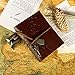 Yosemy Travel Journal Notebook, Retro Vintage Diary Writing Notepad Guest Book for Gift