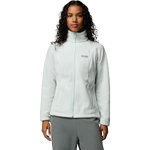 Columbia Women's Benton Springs Full Zip Fleece Jacket, Tea Light, Medium