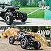 SZJJX RC Cars Off-Road Rock Vehicle Crawler Truck 2.4Ghz 4WD High Speed 1:14 Radio Remote Control Racing Cars Electric Fast Race Buggy Hobby Car Silver