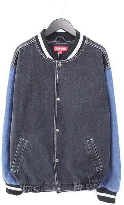 supreme denim varsity jacket