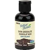 NOW Foods BetterStevia Dark Chocolate Zero-Calorie Liquid Sweetener, Keto Friendly, Suitable for Diabetics, No Erythritol, 60