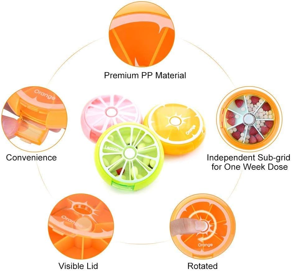 Amazon Co Jp Yosoo 薬ケース 携帯型 ピルケース 防湿 携帯用 カプセル かわいい柑橘フルーツ型 サプリメントケース サプリ ポップカラー 通勤 通学 流行 文旦 ホーム キッチン
