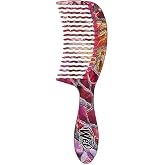 Wet Brush Hair Comb Detangler Wide Tooth Comb for All Hair Types (Pink Slate) (0620WMAGICP)