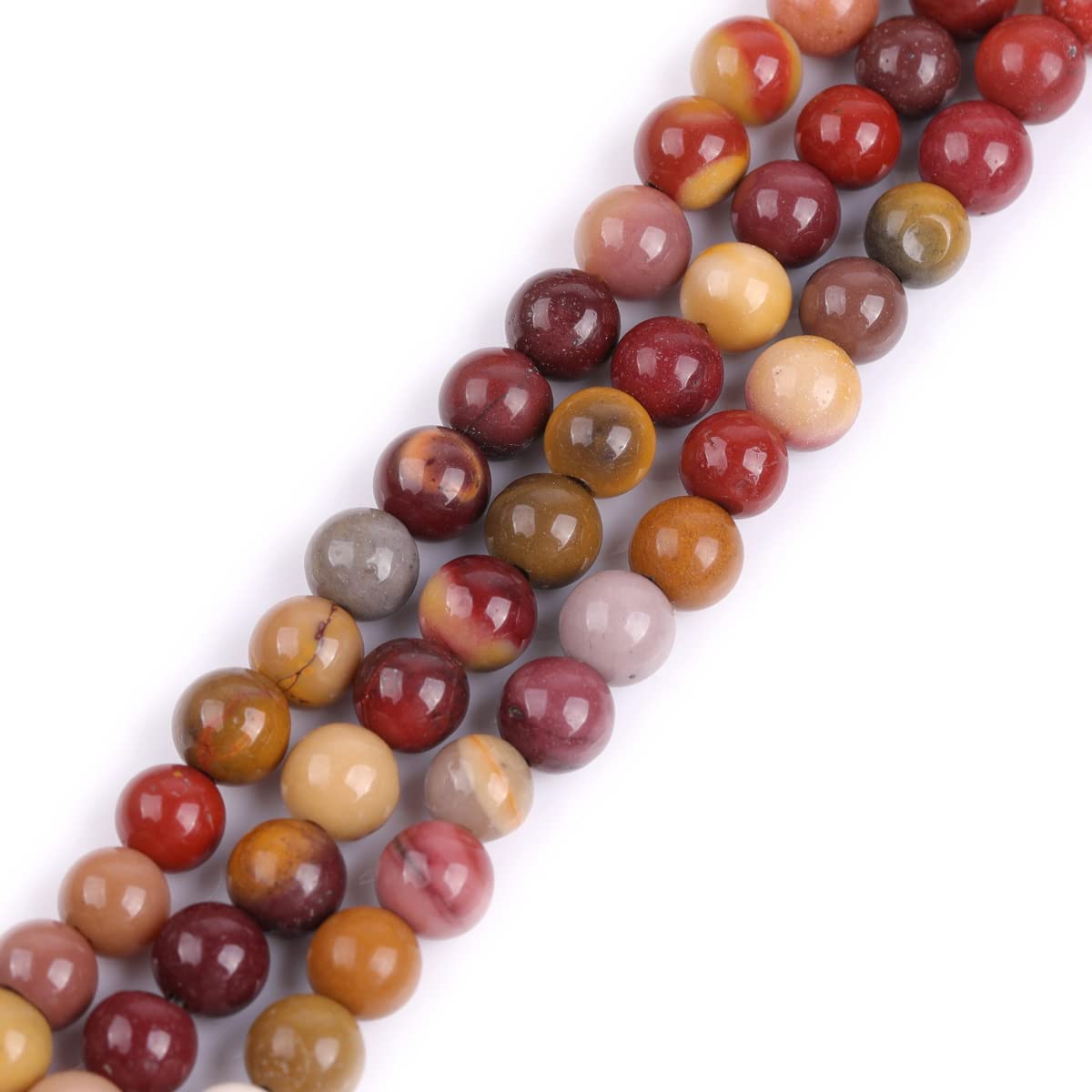 4mm Mookaite Jasper Semi Precious Gemstone Round Loose Beads for Jewellery Making DIY Handmade Craft Supplies 15"