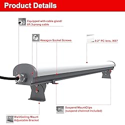 SUMMSTAR LED Explosion Proof Light 4ft 100W