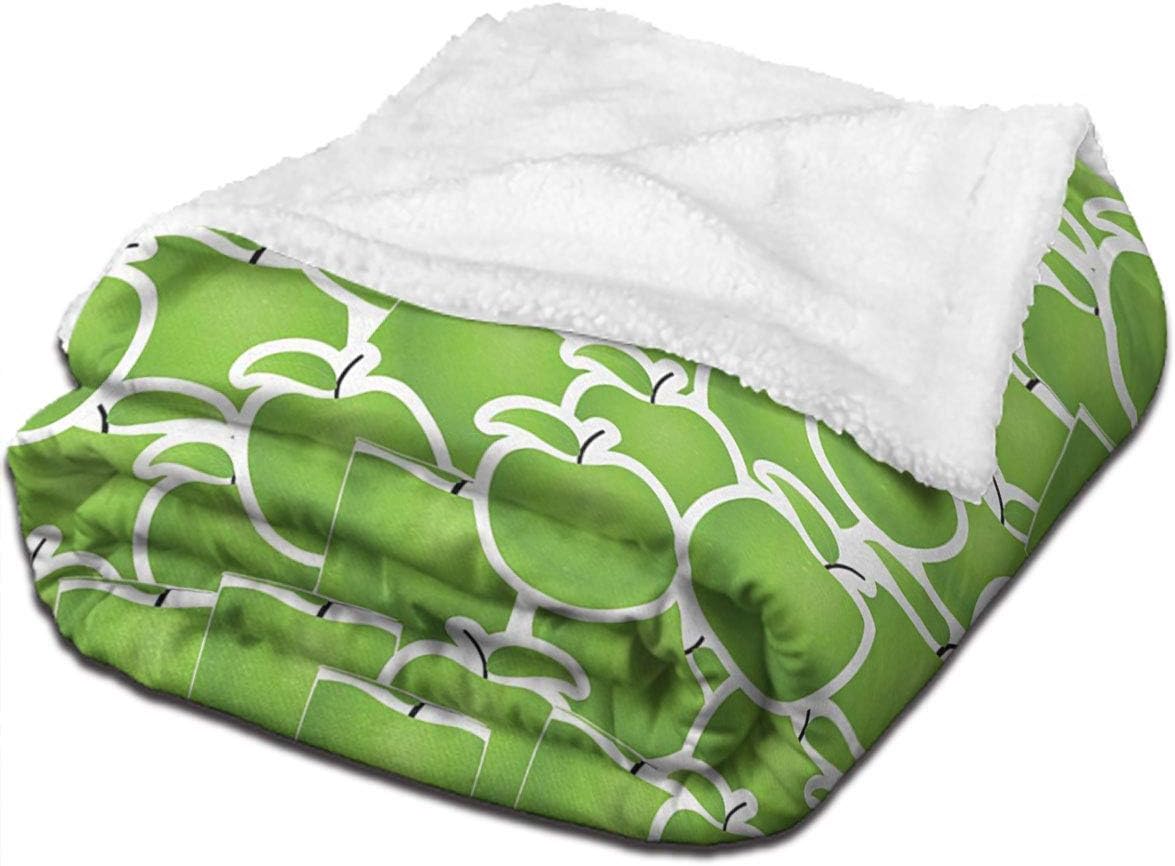 Apple Baby Blankets for Girls，Fresh Green Variety of Juicy