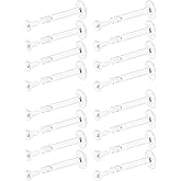 Eakxnig 18G 16G Flat Back Clear Earrings for Sports Nose Studs Silicone Plastic tragus conch cartilage Retainers Monroe Medusa Lip Ring Stud Labret Piercing for Work Surgery 6mm 7mm 8mm 9mm 10mm 12mm