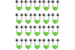 ALIAGLE Fishing Rod Alarm Bells Clips, Set of Bells for Fishing Rods