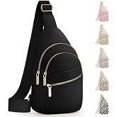 Capolo Crossbody Bags for Women Weather-Resistant Small Sling Shoulder Bag | Women Crossbody Bag, Lightweight Chest Bag Adjustable Strap,Casual Cross body bag for Woman Work Hiking Outing