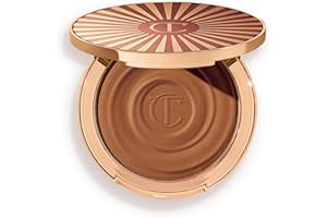 Charlotte Tilbury Beautiful Skin Face Makeup & Body Cream Bronzer - Hydrating Hyaluronic Acid & Pro Vitamin D3 to Blur for a Sun-Kissed Glow - Up to 16Hr Wear, Sweat & Humidity Proof