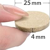X-Protector Chair Pads 48 Pcs Felt Furniture Floor Protectors 25mm view 5