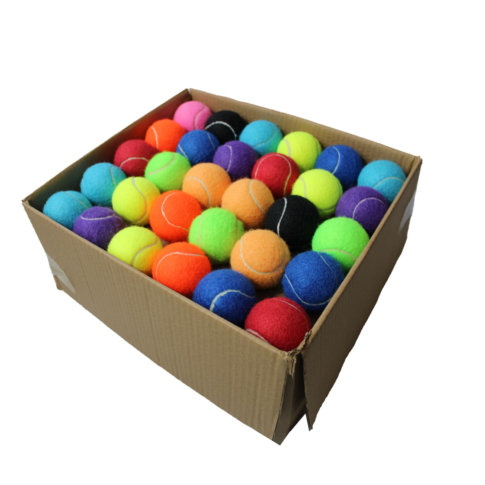 Swingers Tennis Balls，80 Pack Training Tennis Balls, Practice Balls for Pet Dog, High Elasticity Exercise Tennis Balls for Beginner, with Mesh Carry Bag Easy to Transport