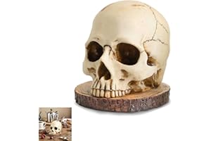 Skull Knife Holder,Skull Knife Block,5.9in Resin Skull Shaped Knife Block for Kitchen Indoor Desk Decorations